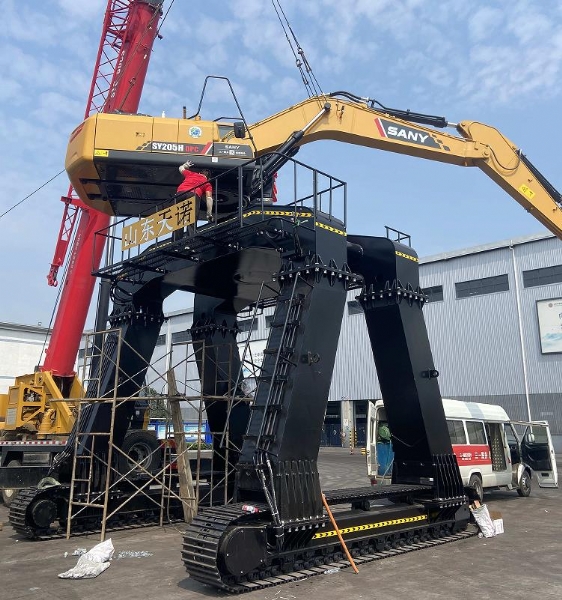 三一大長(zhǎng)腿安裝現(xiàn)場(chǎng)